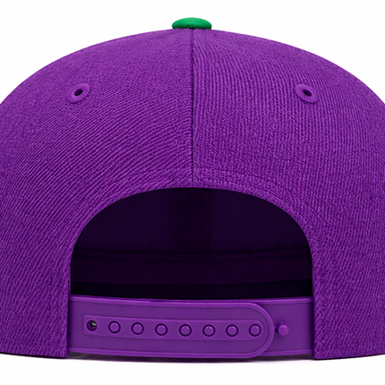 Gorra plana DJ Remember you´re not alone morado/verde