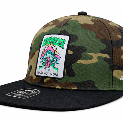 Gorra plana DJ Remember you´re not alone camuflado/negro
