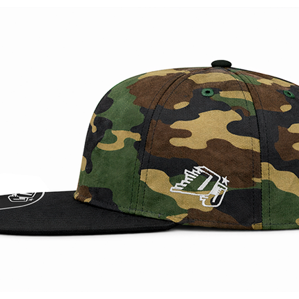 Gorra plana DJ Remember you´re not alone camuflado/negro