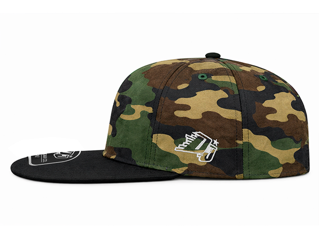Gorra plana DJ Remember you´re not alone camuflado/negro
