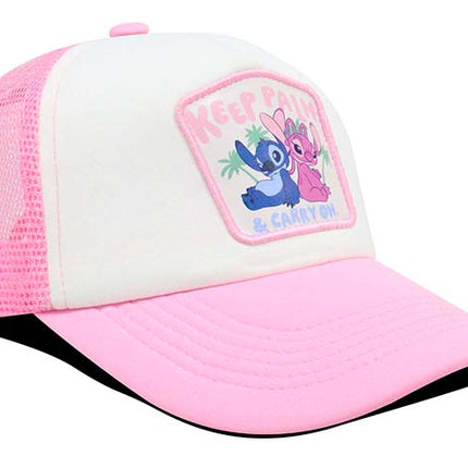 Gorra Lilo & Stitch Ds-010 keep palm & carry on rosa
