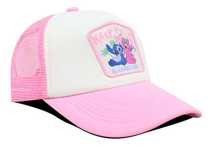 Gorra Lilo & Stitch Ds-010 keep palm & carry on rosa