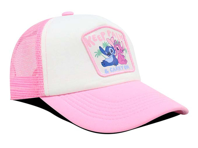 Gorra Lilo & Stitch Ds-010 keep palm & carry on rosa