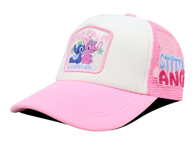 Gorra Lilo & Stitch Ds-010 keep palm & carry on rosa