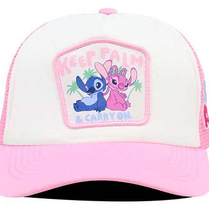 Gorra Lilo & Stitch Ds-010 keep palm & carry on rosa