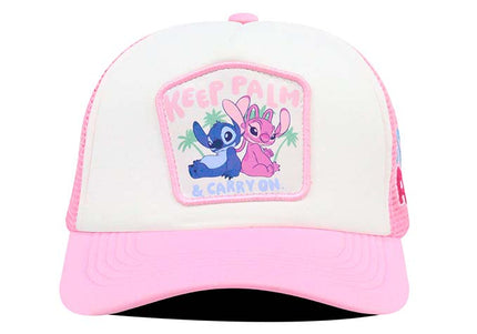 Gorra Lilo & Stitch Ds-010 keep palm & carry on rosa