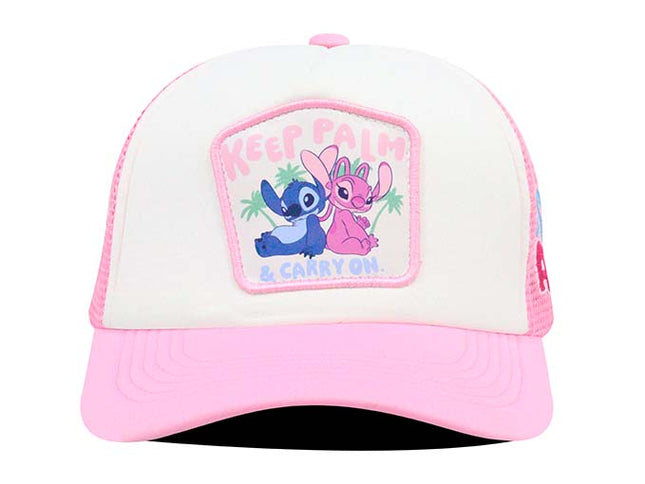 Gorra Lilo & Stitch Ds-010 keep palm & carry on rosa
