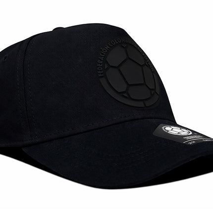 Gorra FCF oficial Selección Colombia FCFE-0424 negra tono a tono