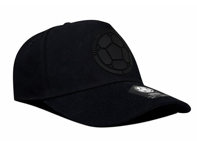 Gorra FCF oficial Selección Colombia FCFE-0424 negra tono a tono