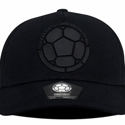 Gorra FCF oficial Selección Colombia FCFE-0424 negra tono a tono