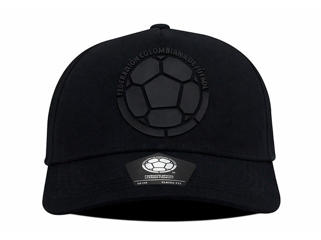 Gorra FCF oficial Selección Colombia FCFE-0424 negra tono a tono