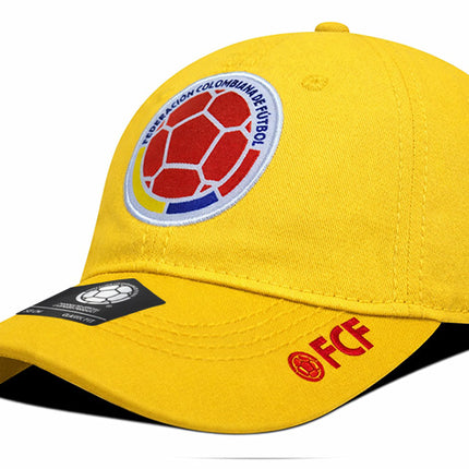 Gorra Oficial FCF Selección Colombia dad cap FCFE-0224 amarilla