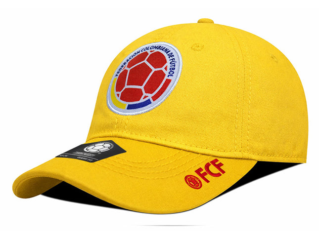 Gorra Oficial FCF Selección Colombia dad cap FCFE-0224 amarilla