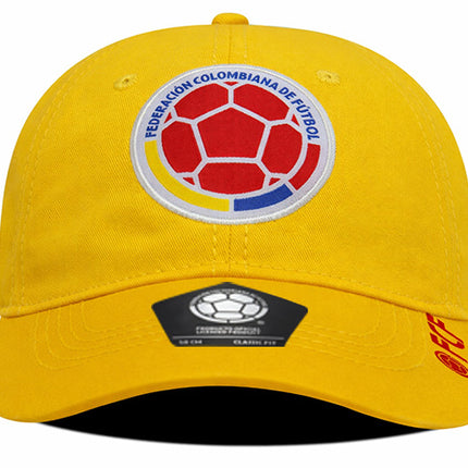 Gorra Oficial FCF Selección Colombia dad cap FCFE-0224 amarilla