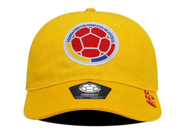 Gorra Oficial FCF Selección Colombia dad cap FCFE-0224 amarilla