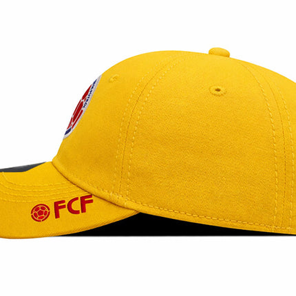 Gorra Oficial FCF Selección Colombia dad cap FCFE-0224 amarilla