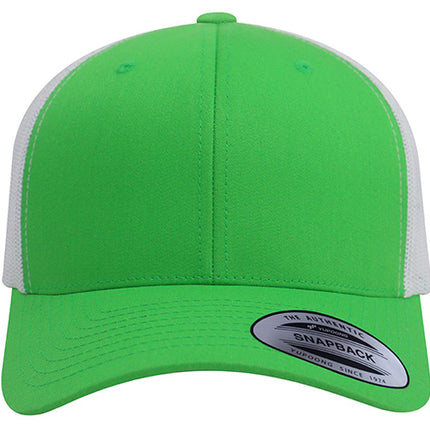 Gorra Flexfit 6606T Retro trucker Verde / Blanco