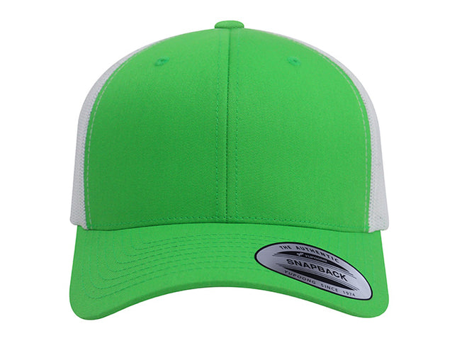 Gorra Flexfit 6606T Retro trucker Verde / Blanco