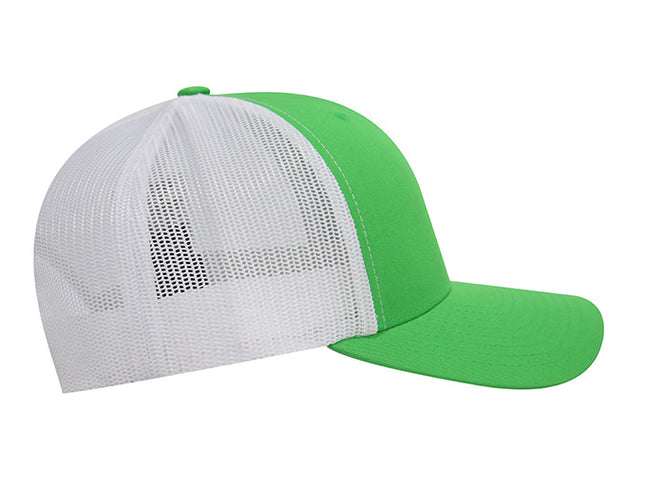 Gorra Flexfit 6606T Retro trucker Verde / Blanco