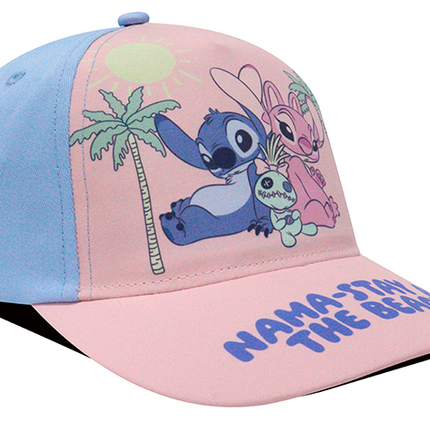 Gorra Lilo & Stitch Disney Original SKM-003 niño nama-stay at the beach rosa/azul