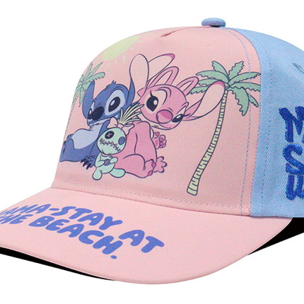 Gorra Lilo & Stitch Disney Original SKM-003 niño nama-stay at the beach rosa/azul