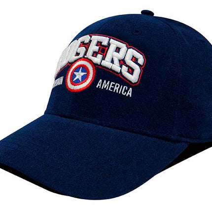 Gorra Marvel Original Rogers Captain America Azul Oc Caps