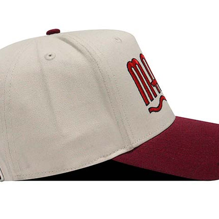 Gorra Marvel Original bicolor beige/vinotinto Oc Caps