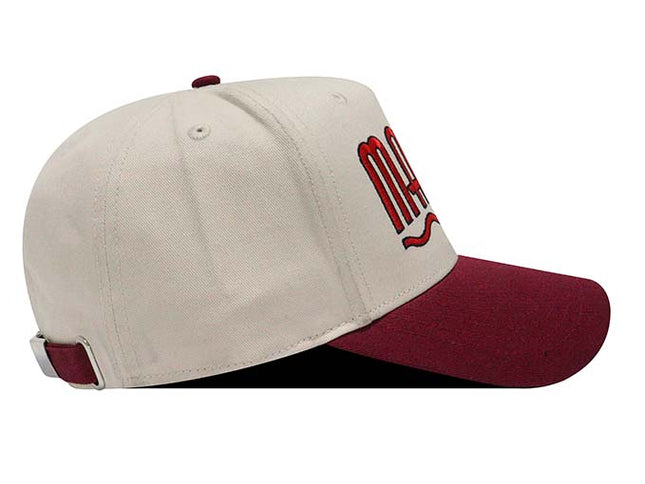 Gorra Marvel Original bicolor beige/vinotinto Oc Caps