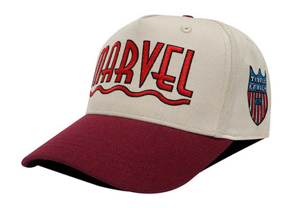 Gorra Marvel Original bicolor beige/vinotinto Oc Caps