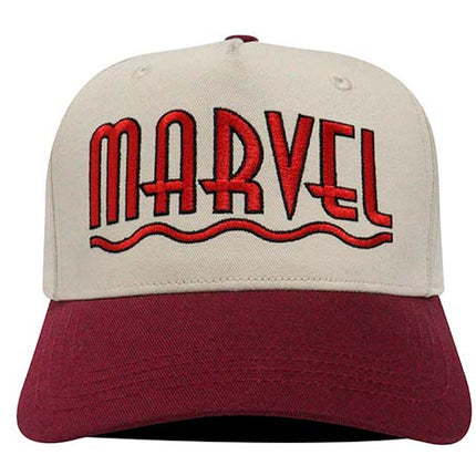 Gorra Marvel Original bicolor beige/vinotinto Oc Caps