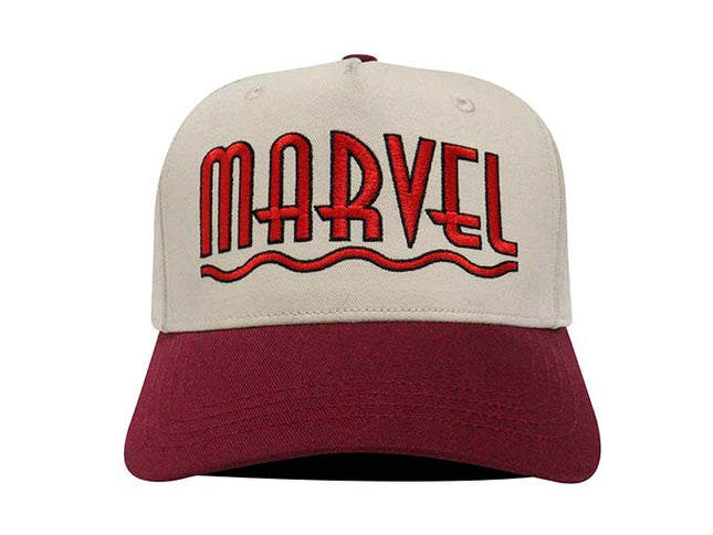 Gorra Marvel Original bicolor beige/vinotinto Oc Caps