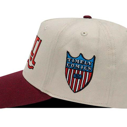 Gorra Marvel Original bicolor beige/vinotinto Oc Caps