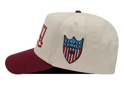 Gorra Marvel Original bicolor beige/vinotinto Oc Caps