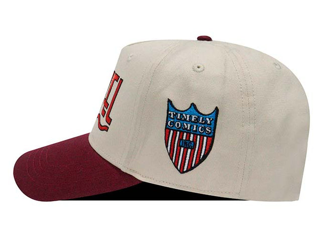 Gorra Marvel Original bicolor beige/vinotinto Oc Caps