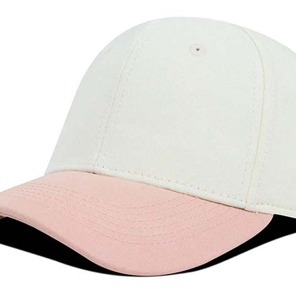 Gorra clásica beisbolera Oto-101 bicolor beige/palo rosa