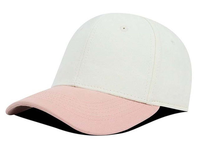 Gorra clásica beisbolera Oto-101 bicolor beige/palo rosa