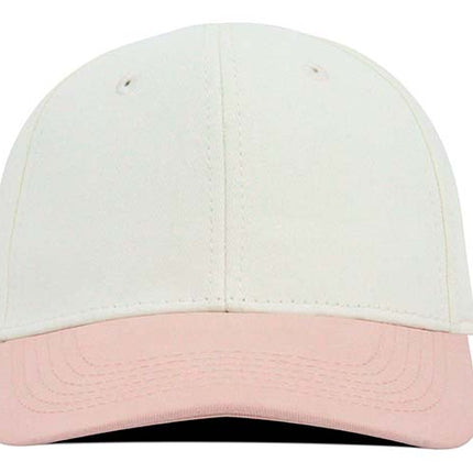 Gorra clásica beisbolera Oto-101 bicolor beige/palo rosa