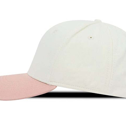 Gorra clásica beisbolera Oto-101 bicolor beige/palo rosa
