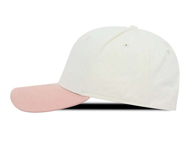 Gorra clásica beisbolera Oto-101 bicolor beige/palo rosa