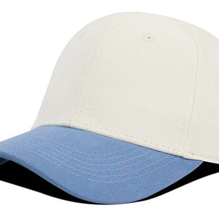 Gorra clásica beisbolera Oto-101 bicolor beige/azul