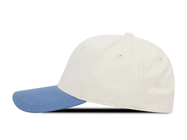 Gorra clásica beisbolera Oto-101 bicolor beige/azul