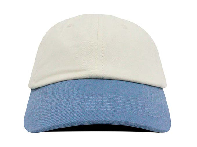 Gorra dad cap bicolor Oto-103 beige/azul