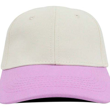 Gorra clásica beisbolera bicolor Oto-101 beige/lila