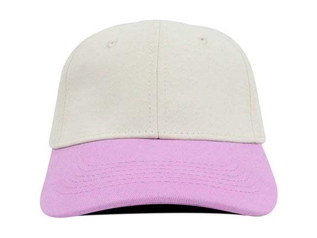 Gorra clásica beisbolera bicolor Oto-101 beige/lila
