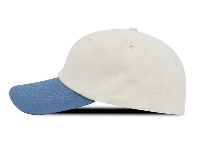 Gorra dad cap bicolor Oto-103 beige/azul