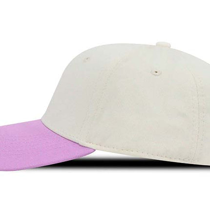 Gorra clásica beisbolera bicolor Oto-101 beige/lila