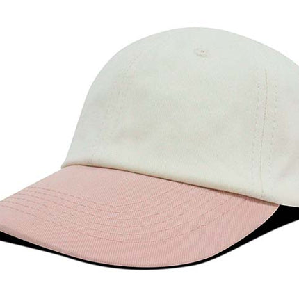 Gorra dad cap bicolor Oto-103 beige/palo rosa