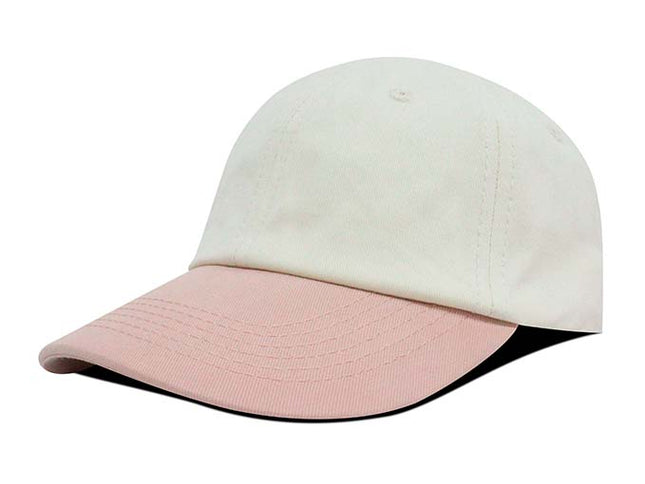 Gorra dad cap bicolor Oto-103 beige/palo rosa