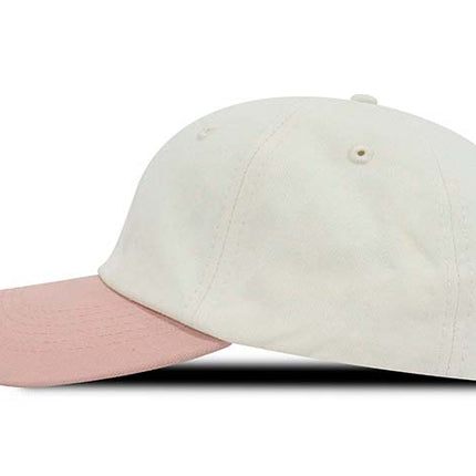 Gorra dad cap bicolor Oto-103 beige/palo rosa