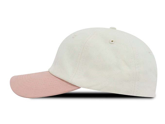 Gorra dad cap bicolor Oto-103 beige/palo rosa
